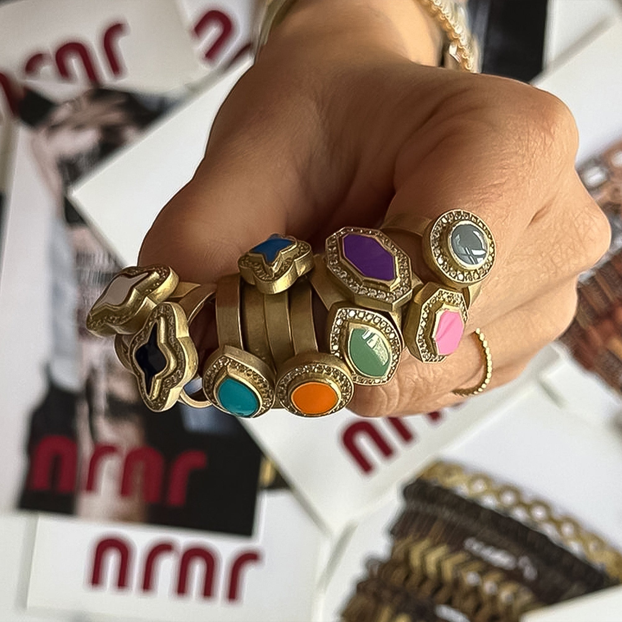 JUJU Enamel Rings