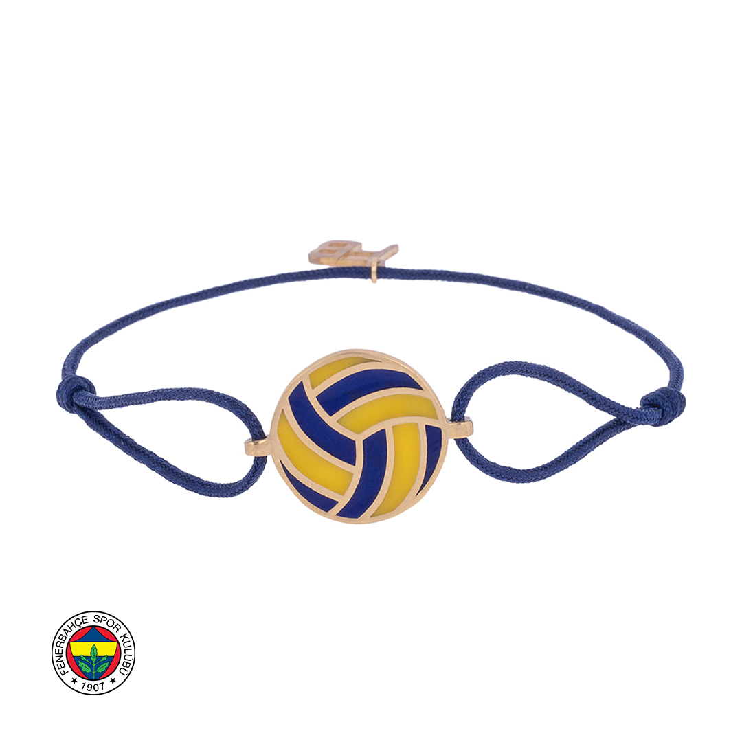 FB Bronze Volleyball Cord Bracelet