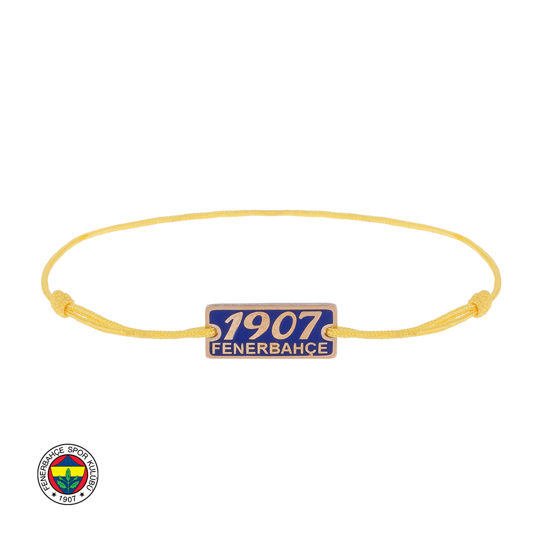 FB 1907 Bronzen Gele Koordarmband