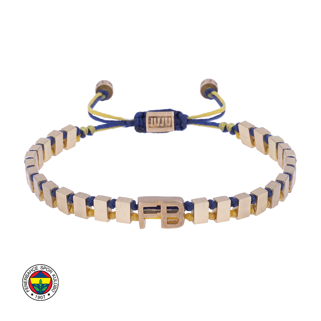 FB Yellow & Navy Forever Bronze Bracelet