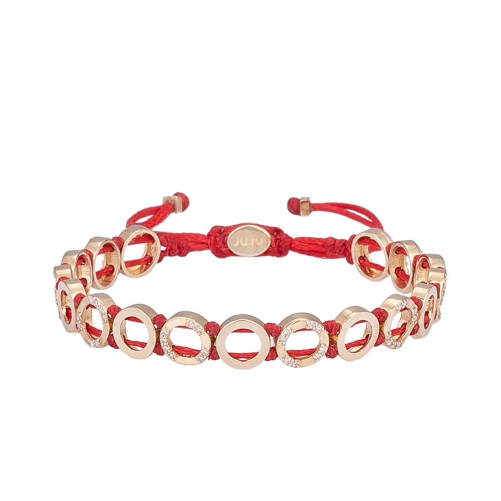 Summer Morning Gold Bracelet with Diamond Stones