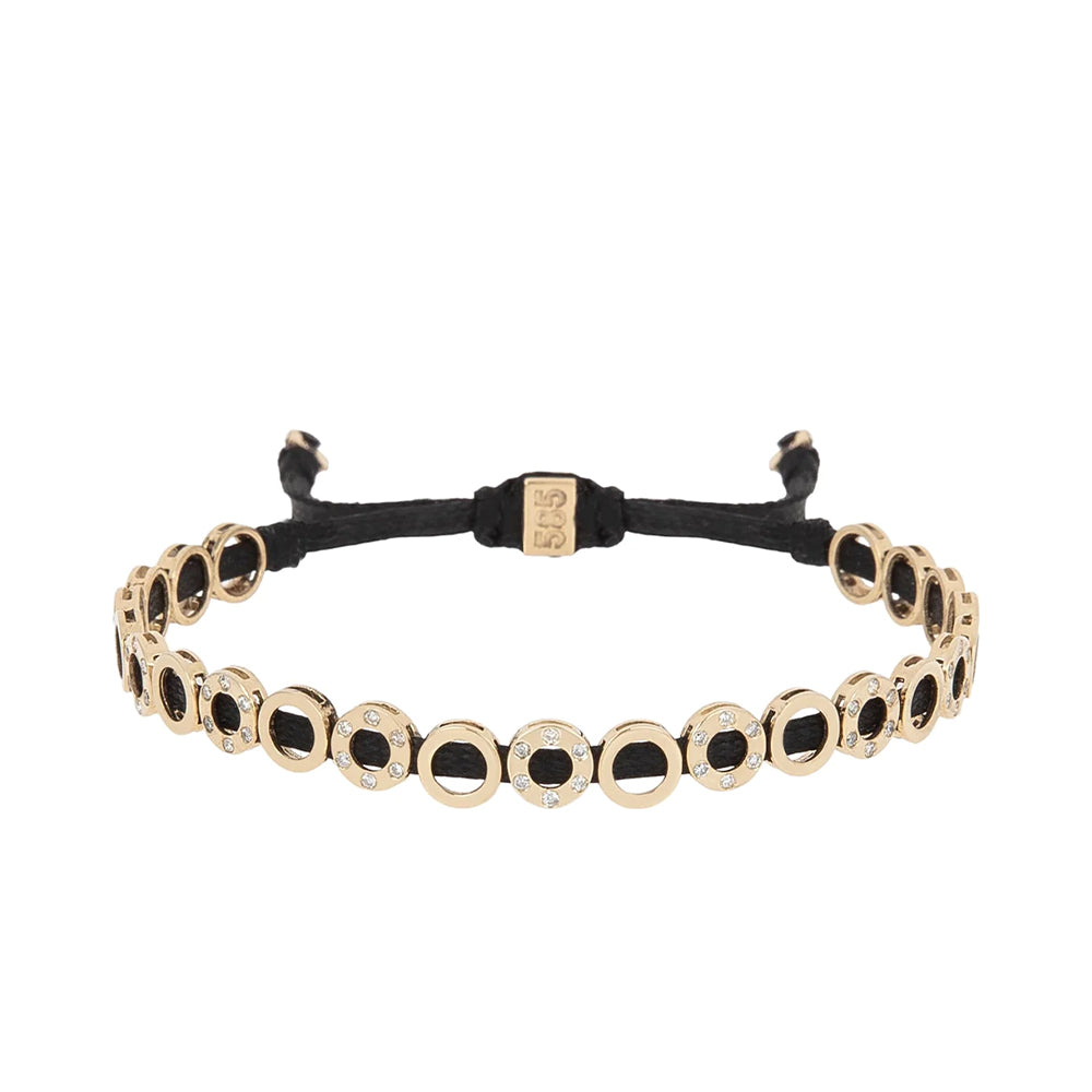 Skylight Gold Bracelets with Diamond Stones