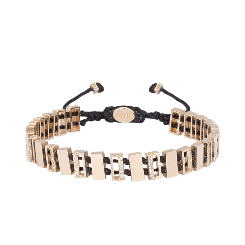 Summer Love Gold Bracelet with Diamond Stones