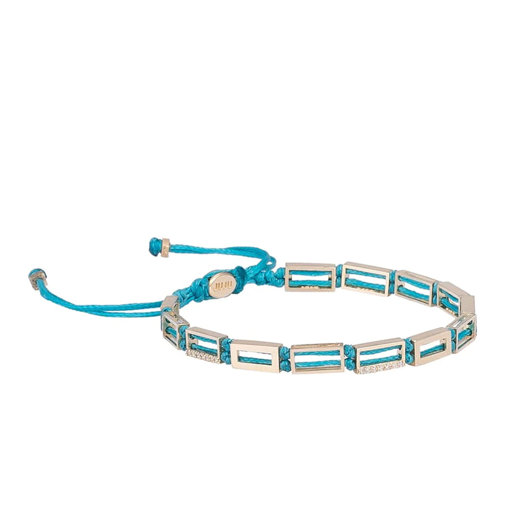 Chilly Ocean Gold Bracelet with Diamond Stones