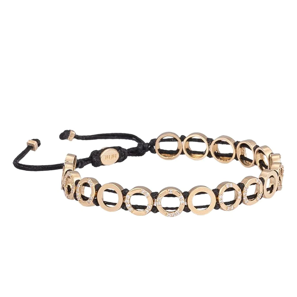 Moonshine Gold Bracelet with Diamond Stones