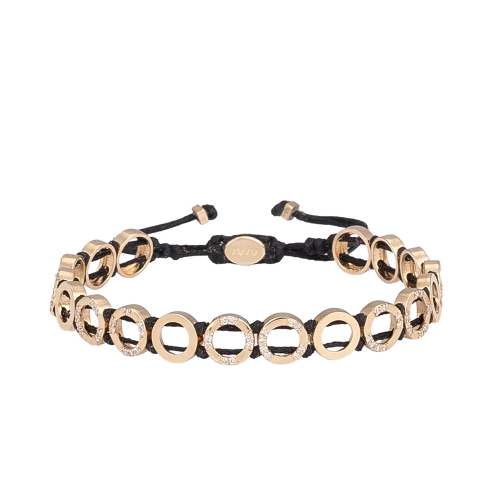 Moonshine Gold Bracelet with Diamond Stones