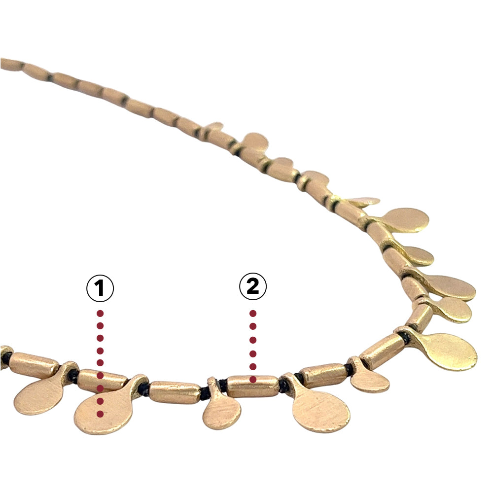 Necklace with Drop Pieces