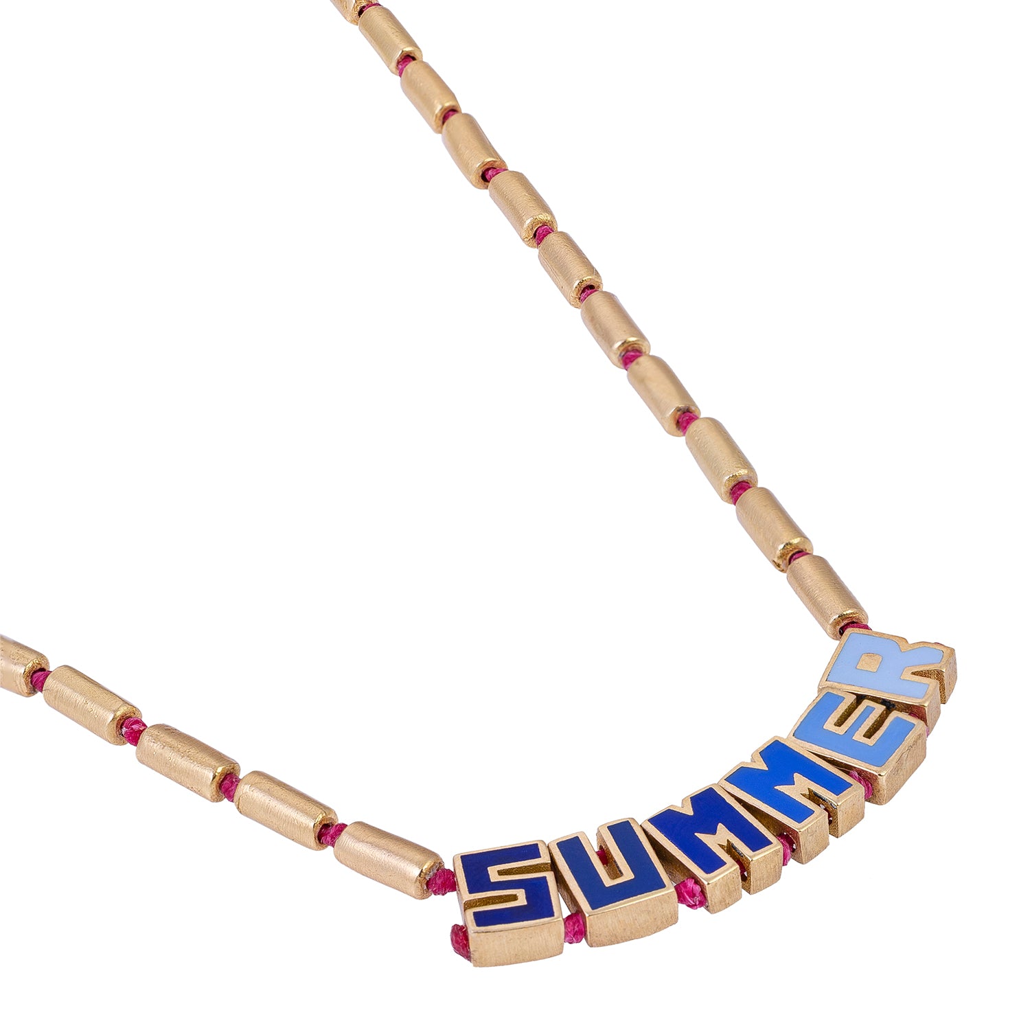 Emaille naamketting