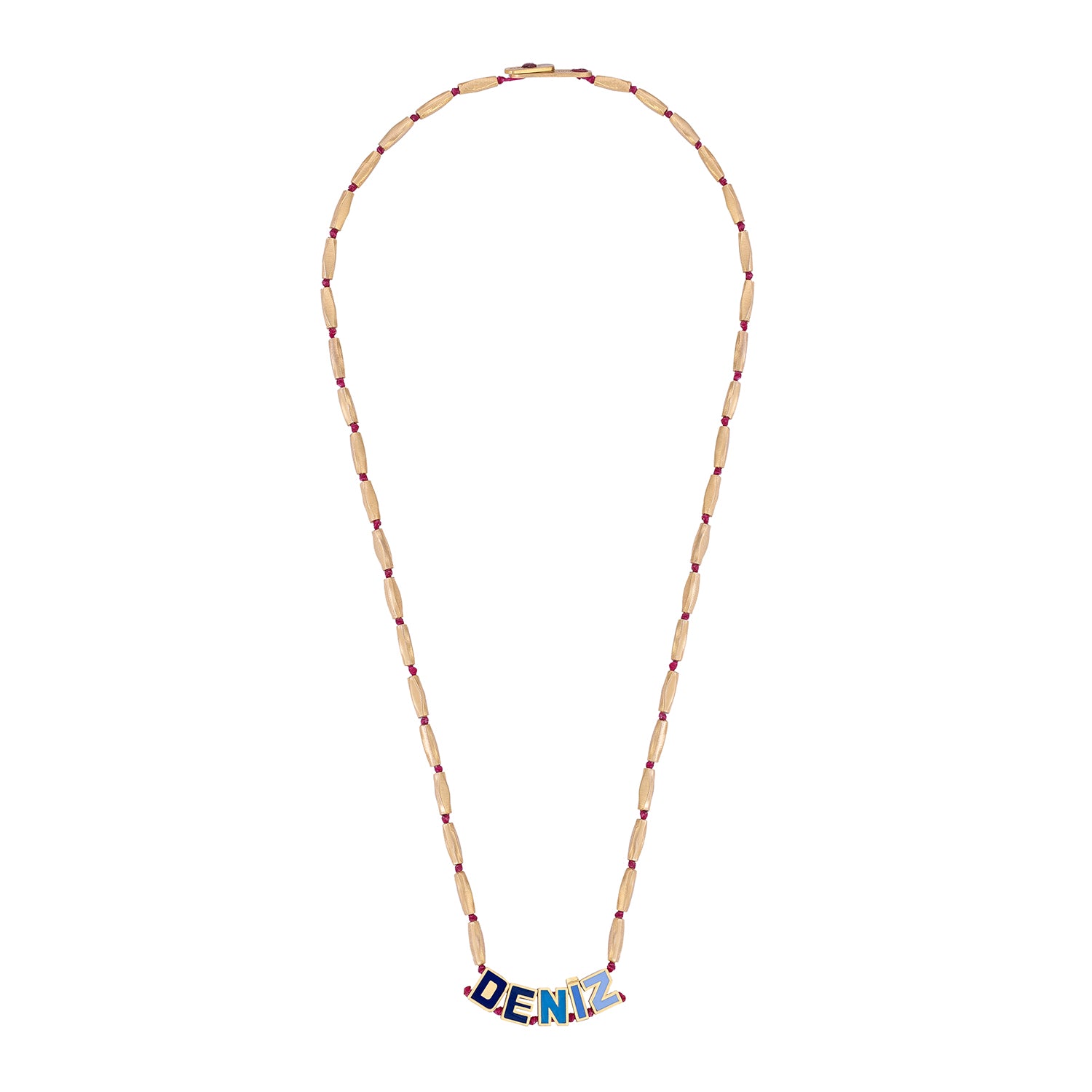 Emaille naamketting