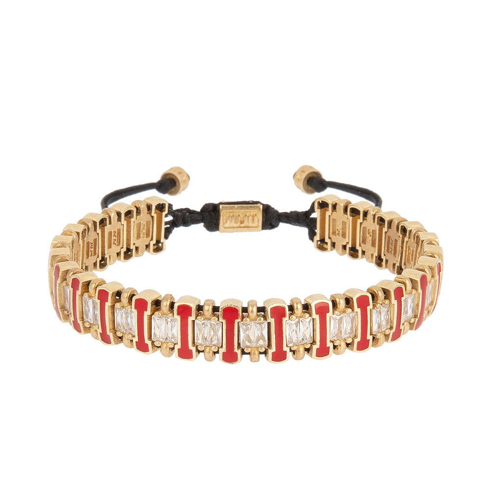 Enamel Dumbbell Bracelet