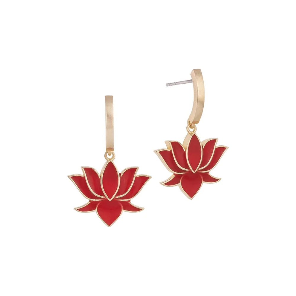 Lotus Flower Earring