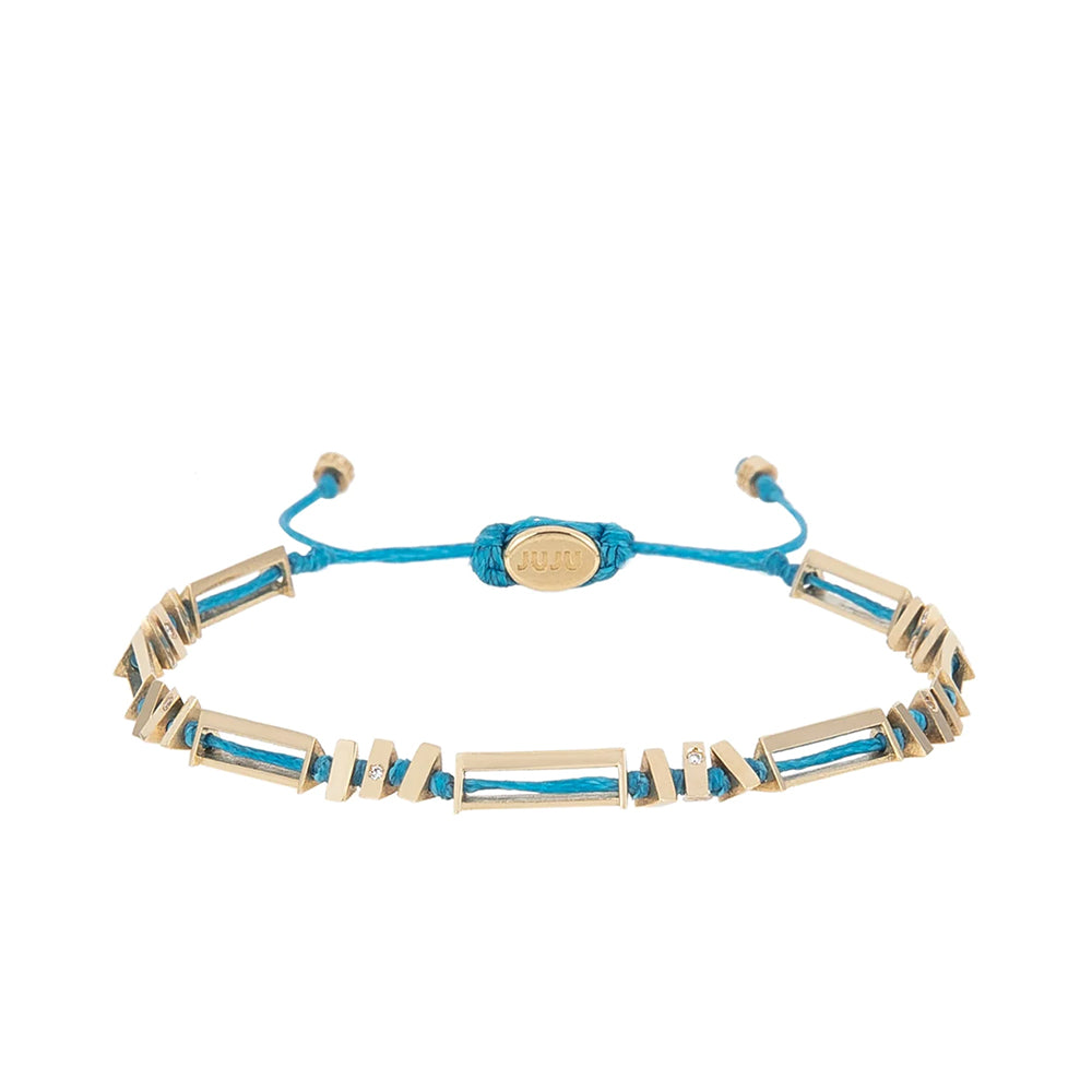 Thunder Gold Bracelet with Diamond Stones