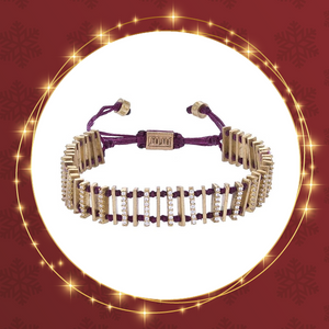 Trappenarmband met stenen