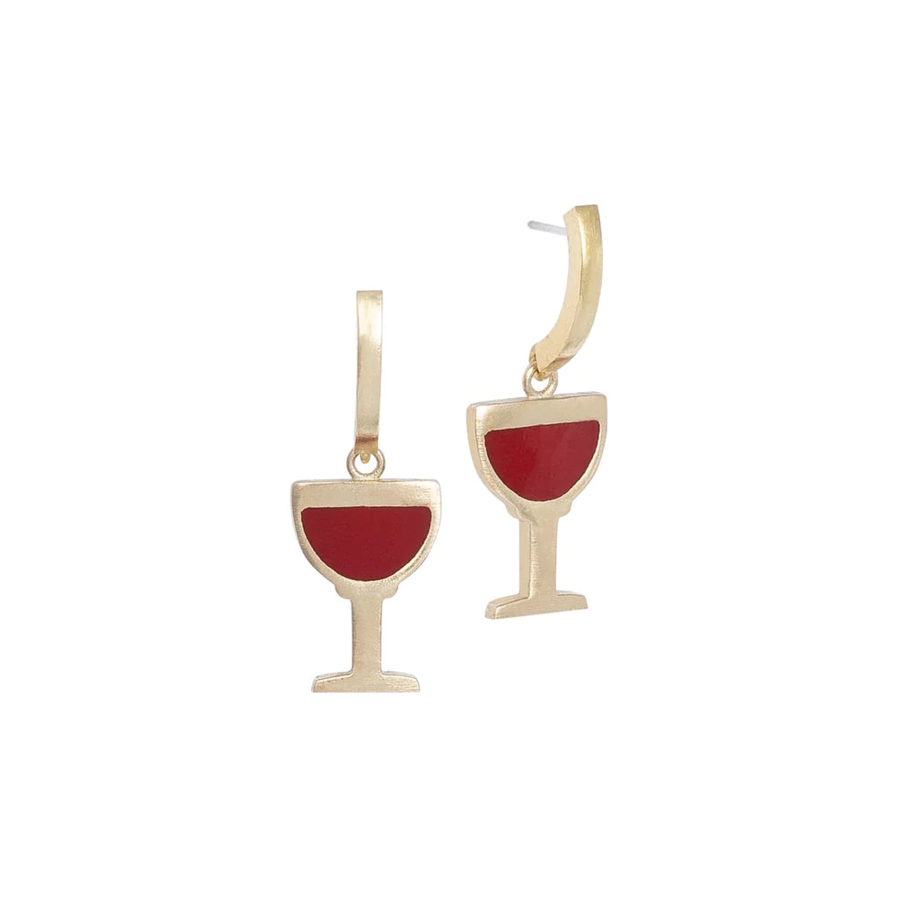 Wine Glass Earrings