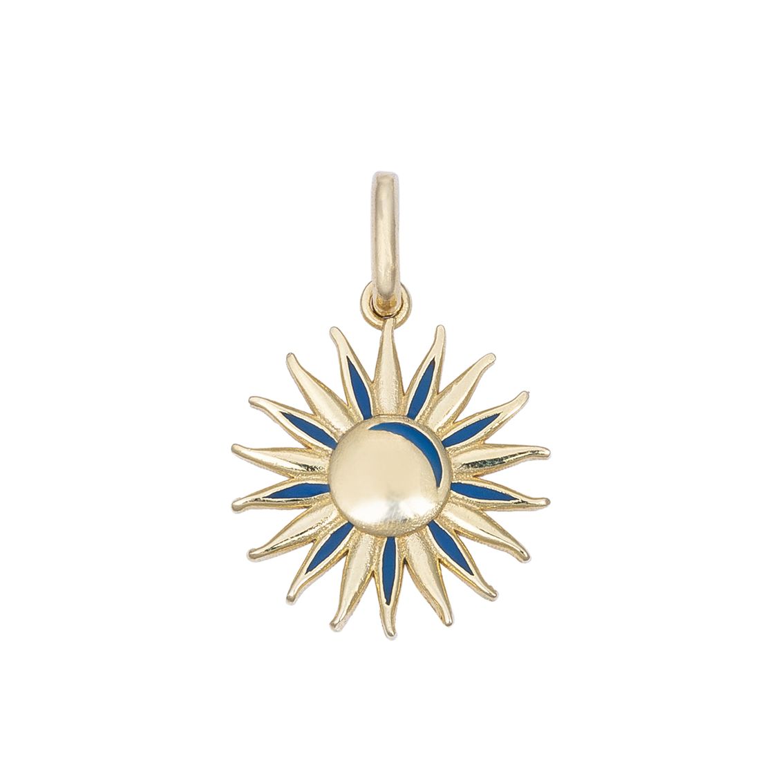 Sun Charm with Enamel