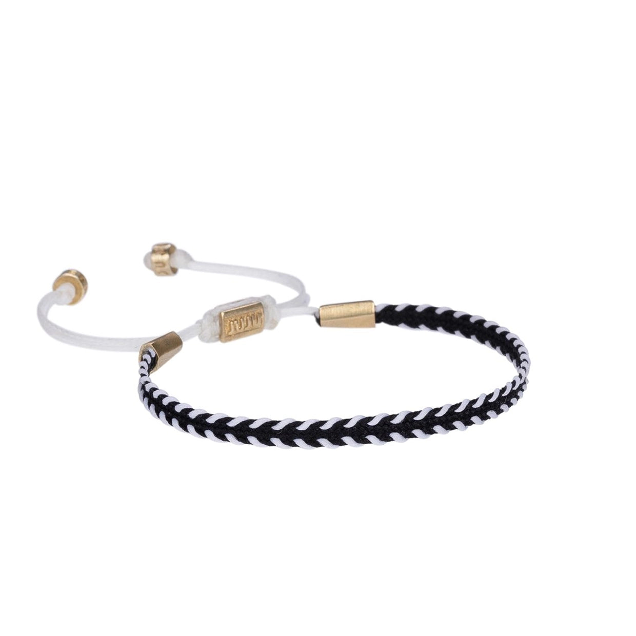 Black&White Slim Cord Bracelet