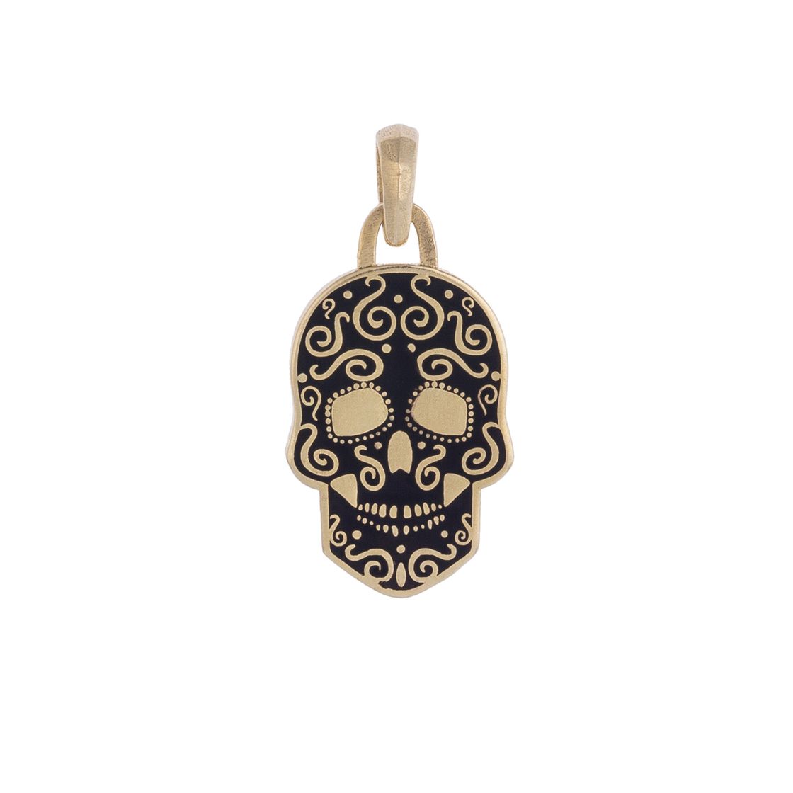 Skull Charm with Enamel