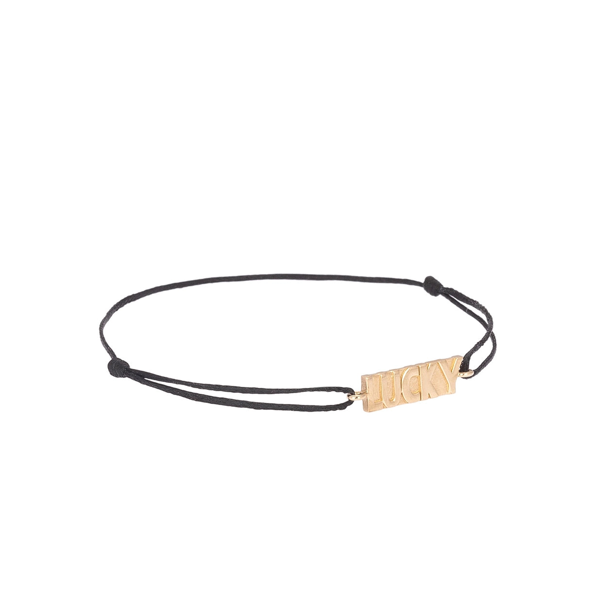 Lucky Gold Cord Bracelet