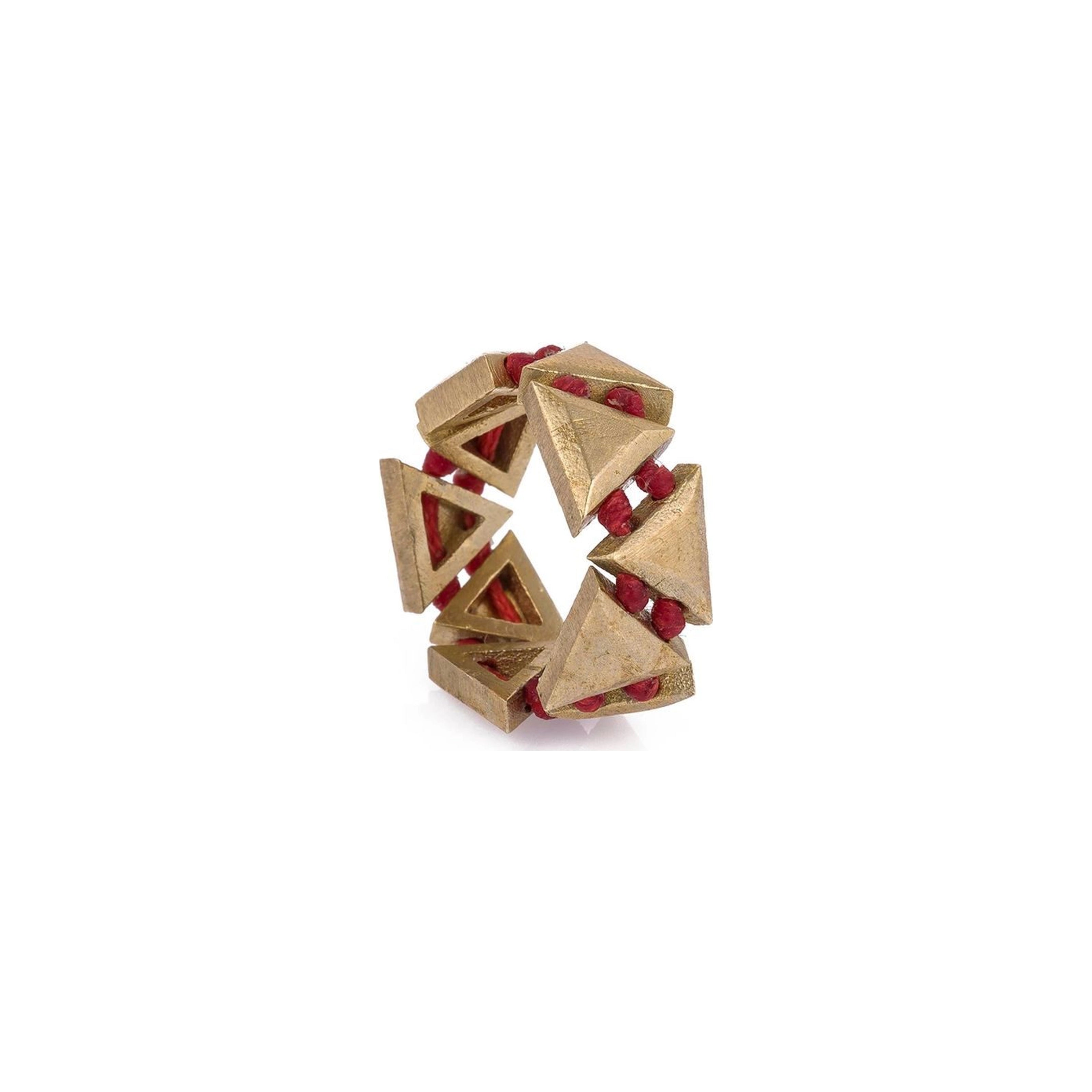 Triangle Ring with Cord