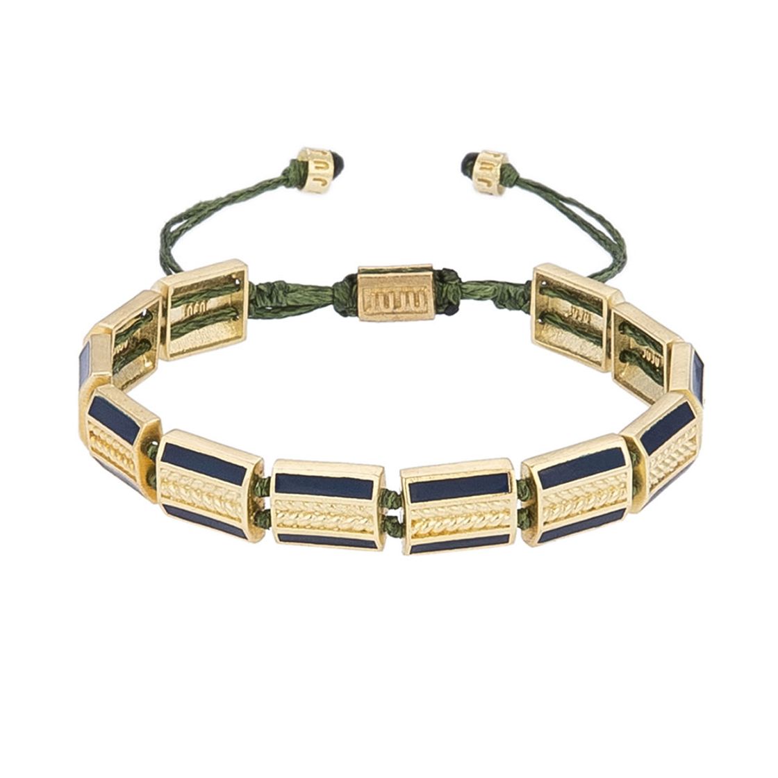 Knit Bracelet with Enamel