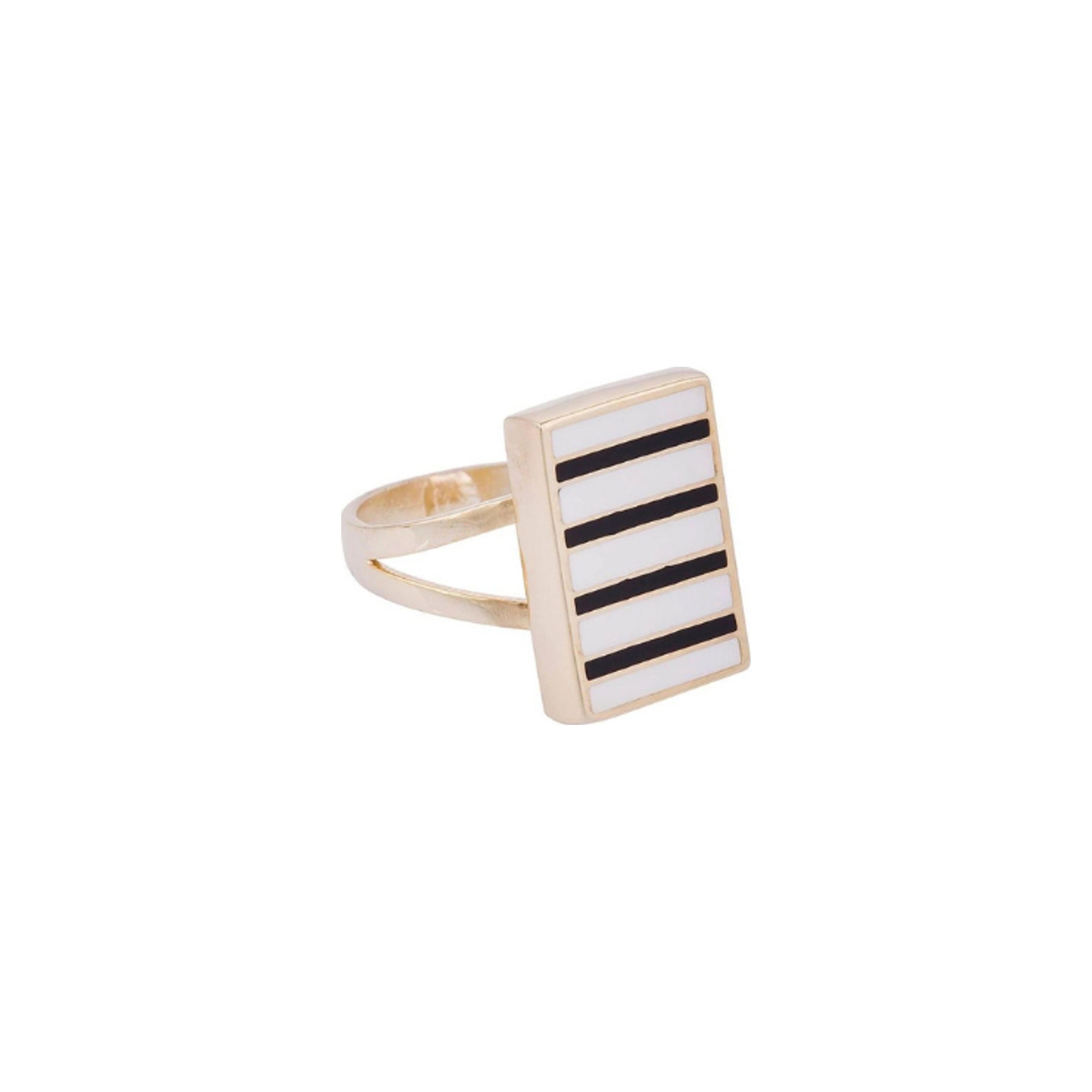 Rectangular Enamel Ring