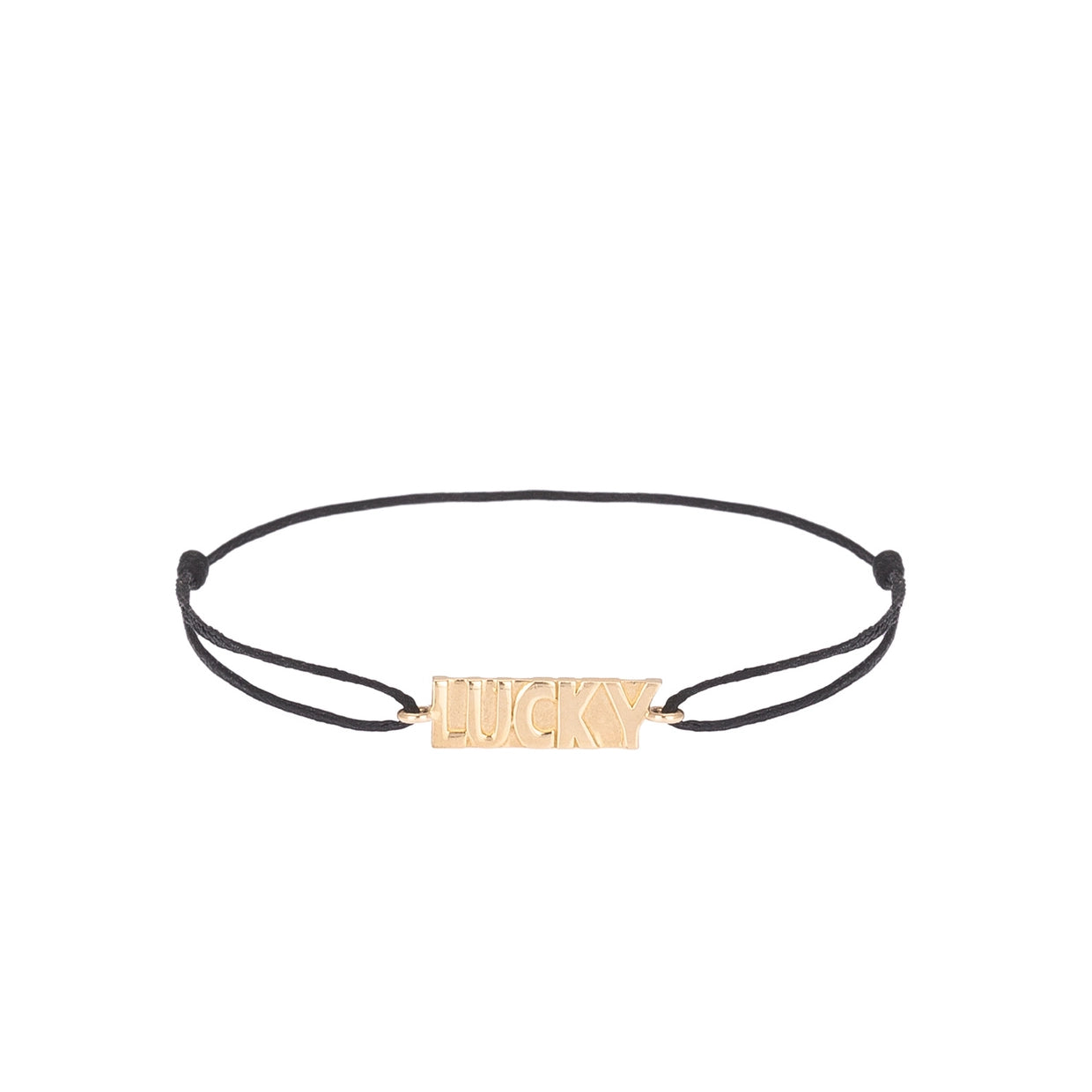 Lucky Gold Cord Bracelet