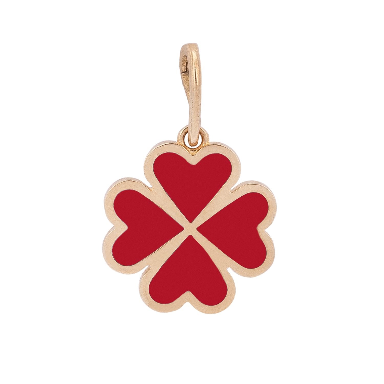 Clover Charm with Enamel