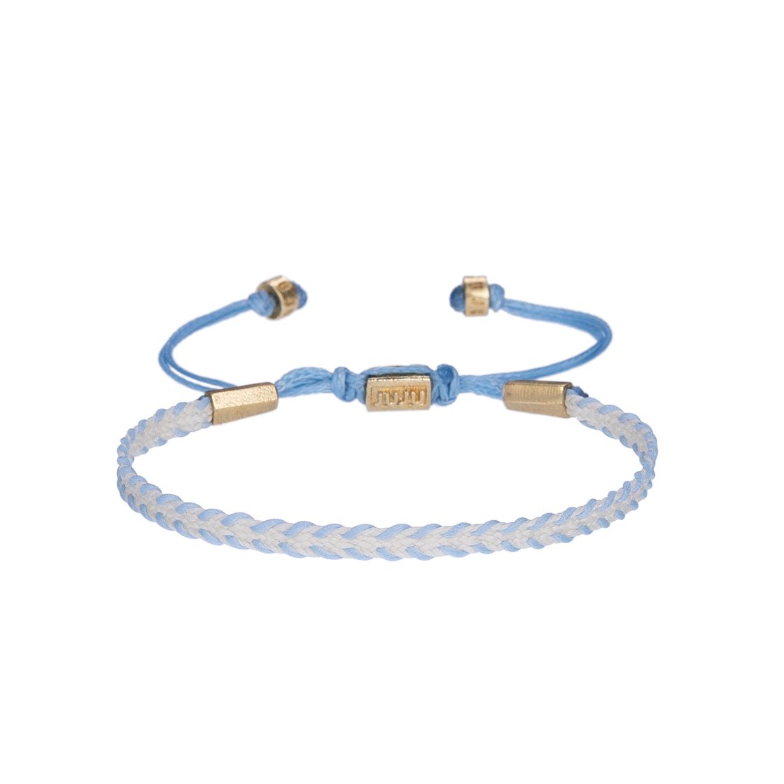 White&Blue Whimsy Slim Cord Bracelet