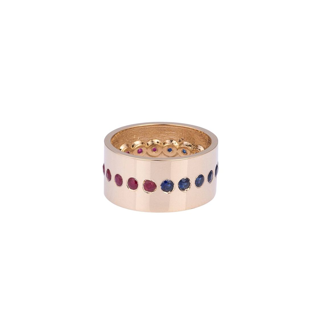 Merry Go Round Gold Ring with Colorful Stones