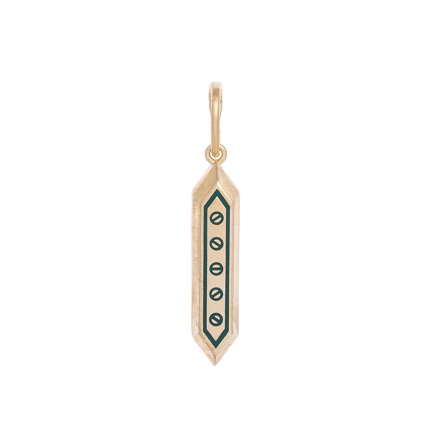 Scrow Charm with Enamel