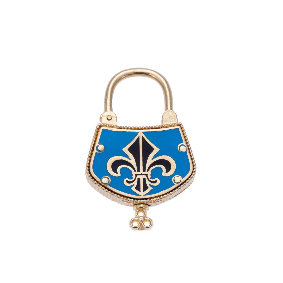 Fleur-de-lis Lock with Enamel