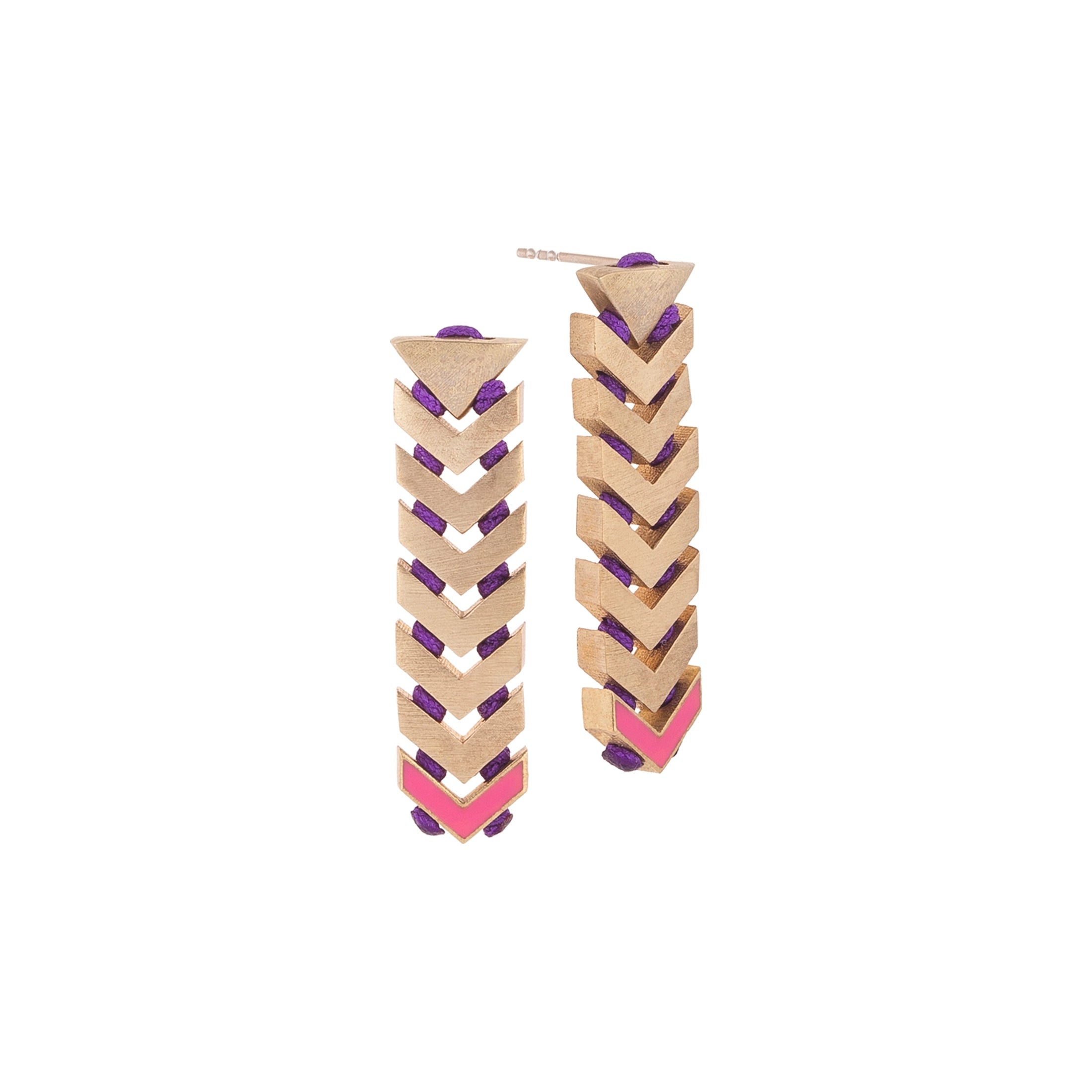 Enamel Arrow Earring