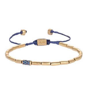 Tube Bracelet with Stone Detail