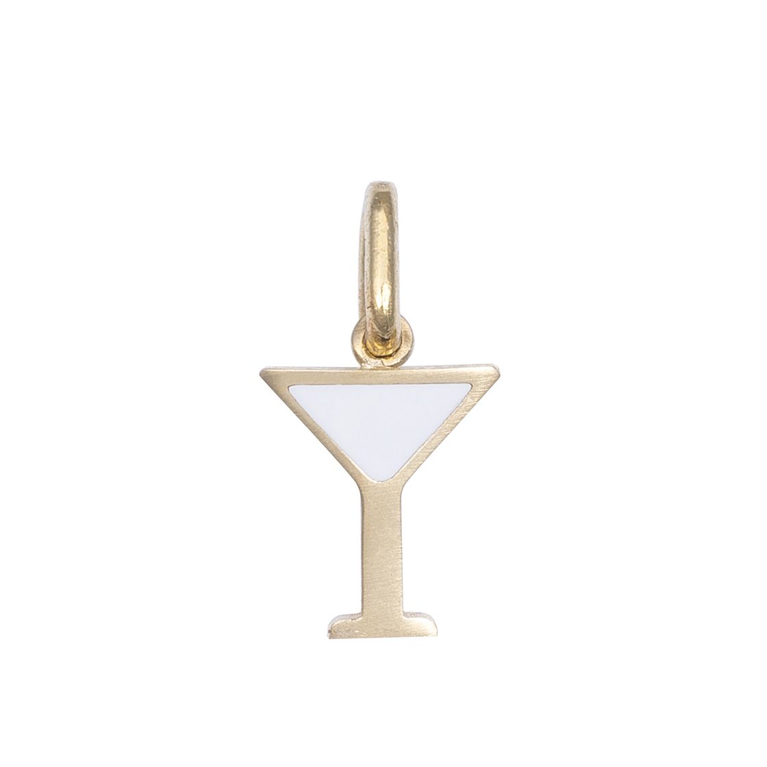 Martini Glass Charm with Enamel